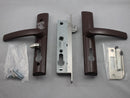 LOCKWOOD SECURITY SCREEN DOOR LOCK BROWN W/ CYLINDER 8654BRNC - primehardware