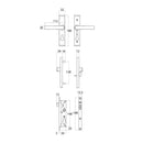 LOCKWOOD SECURITY SCREEN DOOR LOCK BROWN W/ CYLINDER 8654BRNC - primehardware