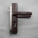 LOCKWOOD SECURITY SCREEN DOOR LOCK 8654 BROWN NO CYLINDER - primehardware
