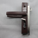 LOCKWOOD SECURITY SCREEN DOOR LOCK 8654 BROWN NO CYLINDER - primehardware