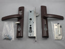 LOCKWOOD SECURITY SCREEN DOOR LOCK 8654 BROWN NO CYLINDER - primehardware
