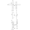 LOCKWOOD SECURITY SCREEN DOOR LOCK 8654 BROWN NO CYLINDER - primehardware