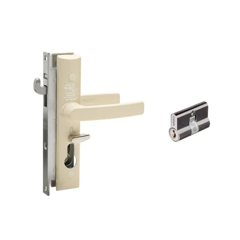 LOCKWOOD SECURITY SCREEN DOOR LOCK PRIMROSE W/ CYLINDER 8654PRMC - primehardware