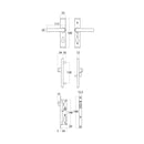 LOCKWOOD SECURITY SCREEN DOOR LOCK PRIMROSE W/ CYLINDER 8654PRMC - primehardware