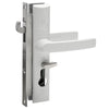 LOCKWOOD SECURITY SCREEN DOOR LOCK WHITE W/ CYLINDER 8654WHC - primehardware