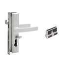 LOCKWOOD SECURITY SCREEN DOOR LOCK WHITE W/ CYLINDER 8654WHC - primehardware