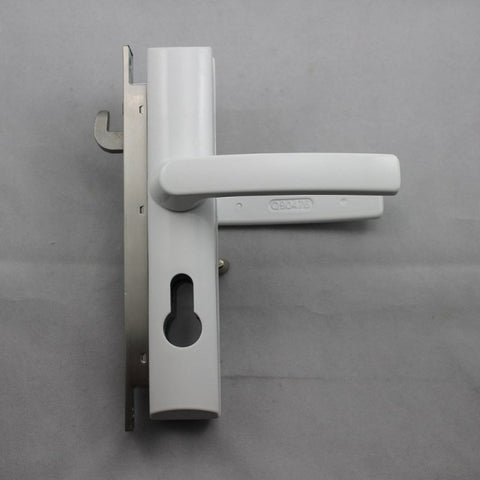 LOCKWOOD SECURITY SCREEN DOOR LOCK WHITE W/ CYLINDER 8654WHC - primehardware