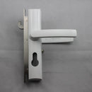 LOCKWOOD SECURITY SCREEN DOOR LOCK WHITE W/ CYLINDER 8654WHC - primehardware