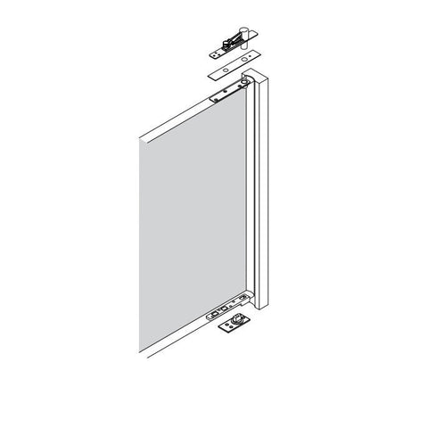Lockwood 985 - 400SSS Aluminium/Timber Heavy Duty Door Hinge Pivot Kit - primehardware