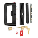 LOCKWOOD ONYX SLIDING PATIO DOOR LOCK SLIM OUTER PULL BLACK 9A1A2/5PBLK - primehardware