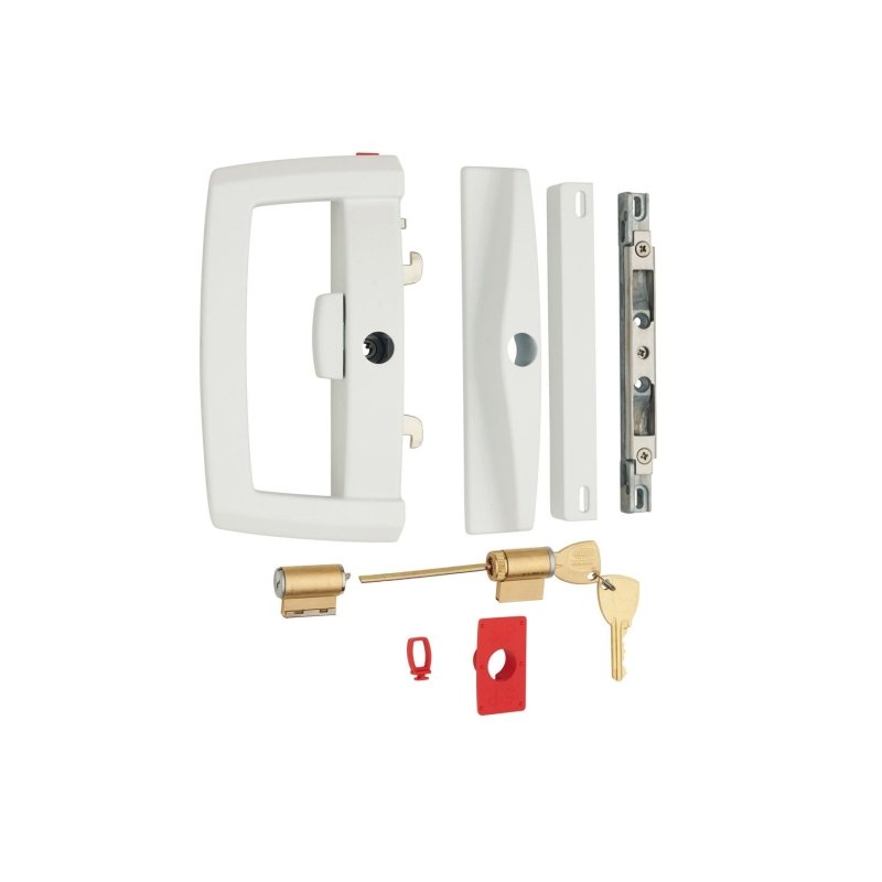Buy Lockwood Onyx 9A1A2/5PWHI Sliding Patio Door Lock Online | Prime ...