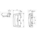 Lockwood Onyx 9A1A2/5PWHI Sliding Patio Door Lock - primehardware