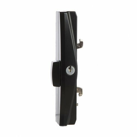 LOCKWOOD ONYX SLIDING PATIO DOOR LOCK SLIM INNER & OUTER PULL BLACK 9A3A2/5PBLK - primehardware