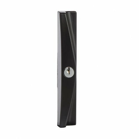 LOCKWOOD ONYX SLIDING PATIO DOOR LOCK SLIM INNER & OUTER PULL BLACK 9A3A2/5PBLK - primehardware