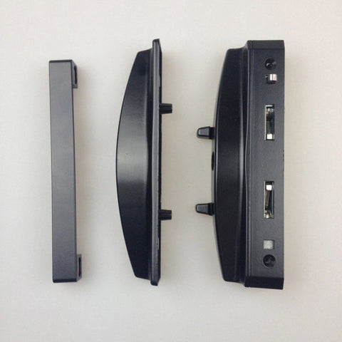 LOCKWOOD ONYX SLIDING PATIO DOOR LOCK SLIM INNER & OUTER PULL BLACK 9A3A2/5PBLK - primehardware