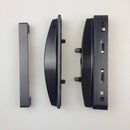 LOCKWOOD ONYX SLIDING PATIO DOOR LOCK SLIM INNER & OUTER PULL BLACK 9A3A2/5PBLK - primehardware