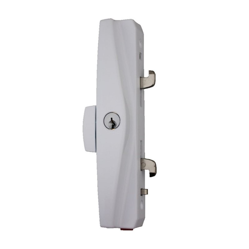 LOCKWOOD ONYX SLIDING PATIO DOOR LOCK SLIM INNER & OUTER PULL WHITE 9A3A25PWH - primehardware