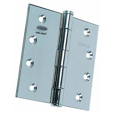 LOCKWOOD FIXED PIN HINGE POLISHED STAINLESS STEEL 100X100X2.5MM LW10000FPPSS - primehardware