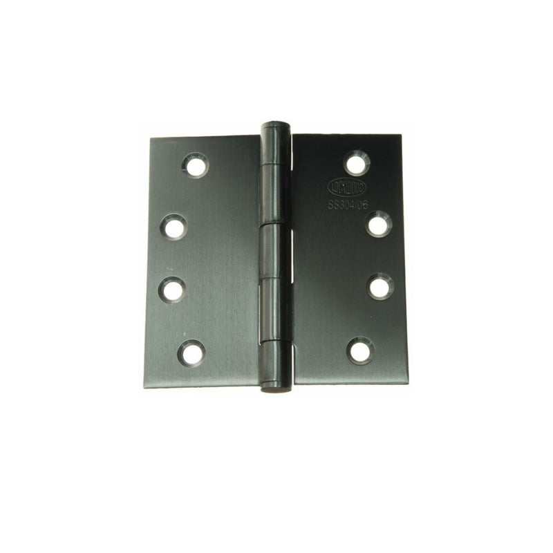 LOCKWOOD DOOR BUTT HINGE FIXED PIN 100X100X2.5MM STAINLESS STEEL LW10000FPSSS