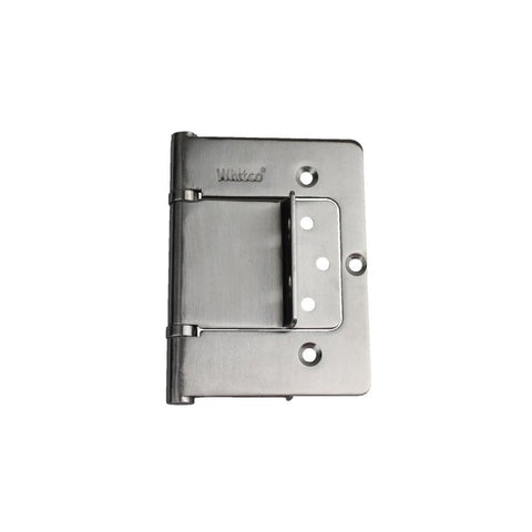 Metallic hinge on a white background
