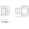 Whitco Timber Door Parliament Hinge - W384304 - primehardware