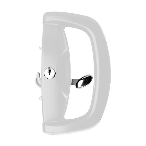 WHITCO BLAXLAND 5 PIN DOUBLE CYLINDER SLIDING DOOR LOCK WHITE W500216 - primehardware