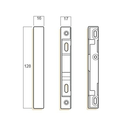 WHITCO BLAXLAND SLIDING DOOR LOCK BLACK W500217 - primehardware