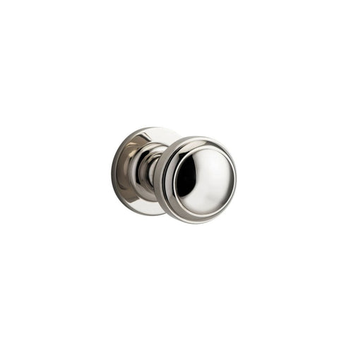 Iver Paddington Door Knob On Round Rose Concealed Fix - primehardware
