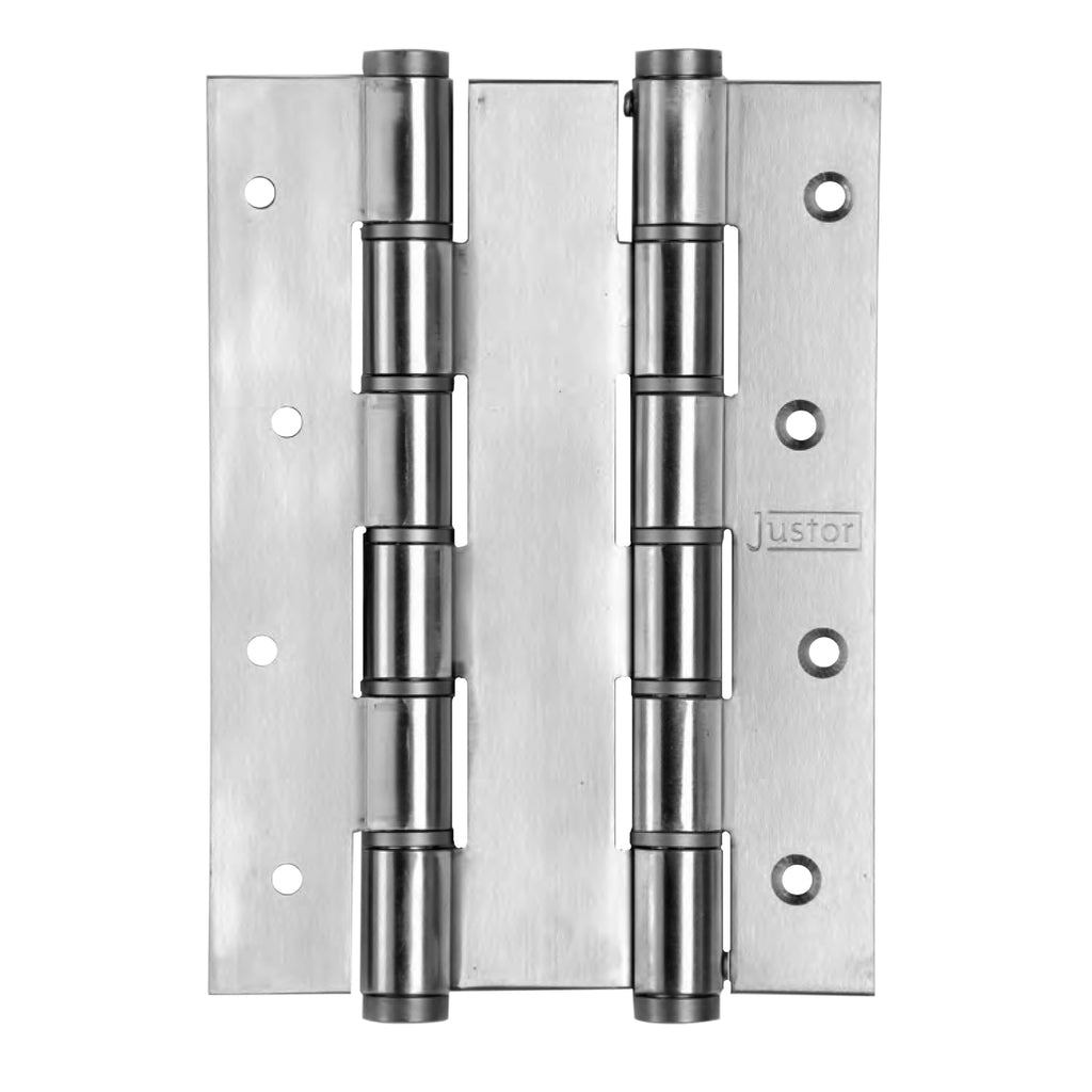 BELLEVUE JUSTOR DOUBLE ACTION SPRING HINGE ANODIZED SILVER BIDA180A AS **EXTRA WIDE**