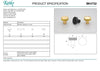 KETHY BK47 CABINET BUGLE KNOB 32MM