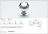 KETHY BR35 GLASS DOOR BACK-TO-BACK PAIR BRASS BULB KNOB 25MM