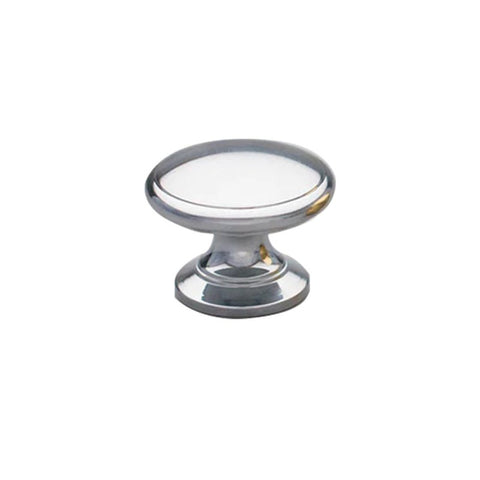 KETHY BR44 CABINET CONVEX KNOB BACK TO BACK PAIR POLISHED CHROME