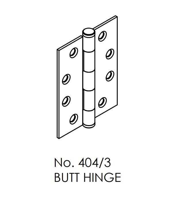 Brio 404+ Satin Stainless Butt Hinge - primehardware