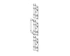 BRIO BW3 - 100HPB INTERMEDIATE HINGE HANDLE SET NON MORTICED POLISHED BRASS - primehardware