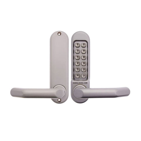 Borg Digital Door Lock BL5001SC Satin Chrome w Keyless Entry Fire Rated - primehardware