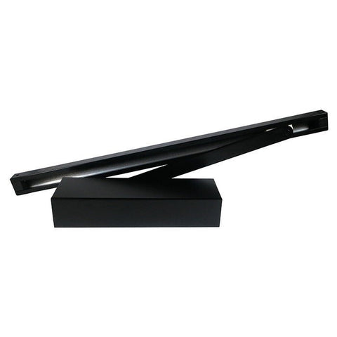 Briton Bnt1120Btmb Adjustable Matt Black Track Arm Closer With Back Check (En 1 - 3) - primehardware