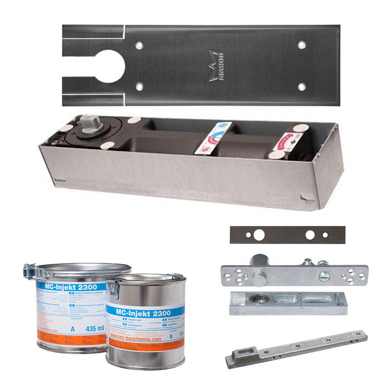 DORMA DOOR CLOSER BTS804A EN4 FLOOR SPRING BODY COMBI PACK FOR ALUMINIUM DOOR