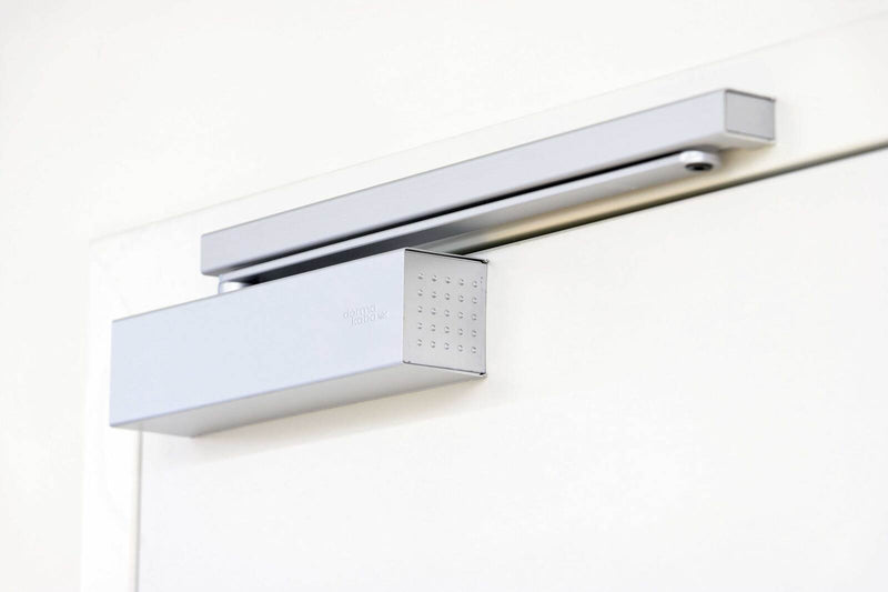 DORMA DOOR CLOSER EN1-5 PUSH SIDE HOLD OPEN W/ ANGLE BRACKET & ARM TS93G15GNRFAB