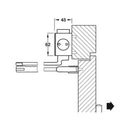 Hafele DCL55 EN - 2 - 6 Overhead Door Closer with Standard Arm - primehardware