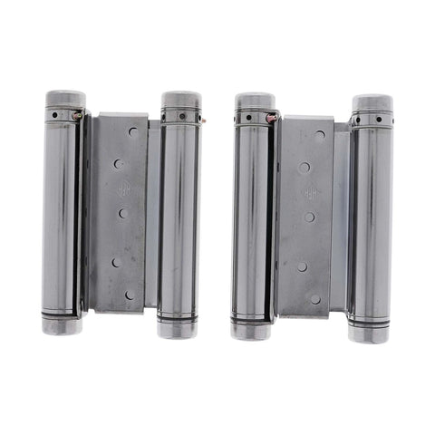 HFH DOUBLE ACTION SPRING DOOR HINGE 150MM POLISHED CHROME 4150 - 153 - primehardware