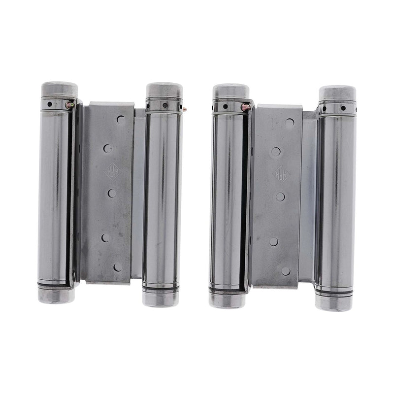 HFH DOUBLE ACTION SPRING DOOR HINGE 150MM POLISHED CHROME 4150-153