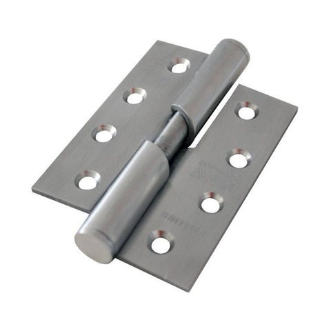 KABA RISING BUTT DOOR HINGE LEFT HAND 100X75X3MM STAINLESS STEEL DKH100/75SC - primehardware