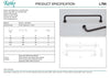 KETHY L795 CABINET LOUNGE HANDLE 288MM