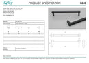 KETHY L843 TORCH CABINET PULL HANDLE 160MM