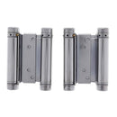 HFH DOOR HINGE DOUBLE ACTION SPRING 100MM POLISHED CHROME 4150 - 103 *PAIR* - primehardware