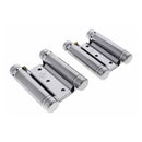 HFH DOOR HINGE DOUBLE ACTION SPRING 75MM POLISHED CHROME 4150 - 753 *PAIR* - primehardware