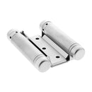 HFH DOOR HINGE DOUBLE ACTION SPRING 75MM SATIN CHROME PAIR 4150 - 754 - primehardware