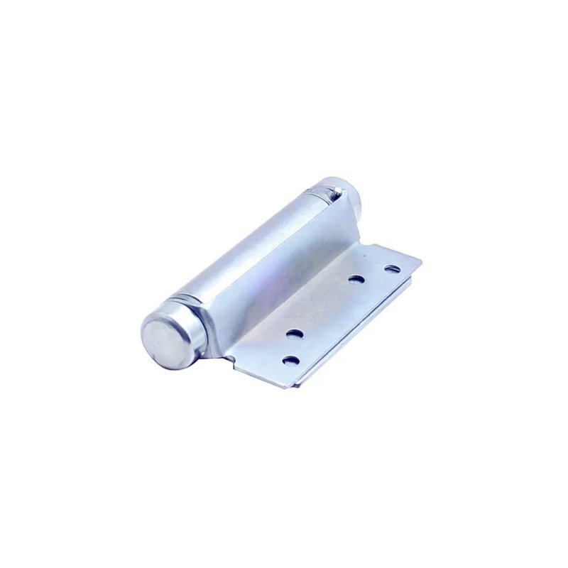 HFH DOOR HINGE SINGLE ACTION HOLD CLOSED 100MM SATIN CHROME PAIR 4160104 - primehardware