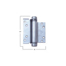 HFH DOOR HINGE SINGLE ACTION HOLD CLOSED 100MM SATIN CHROME PAIR 4160104 - primehardware