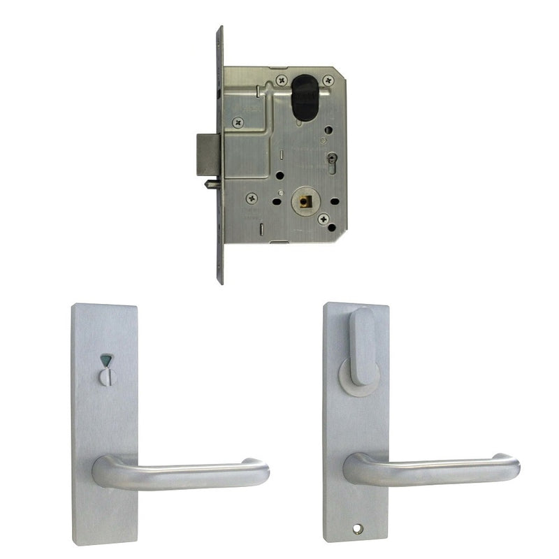 KABA DISABLED TOILET DOOR PACK MS2 LOCK SQUARE PLATE PACKKABA69
